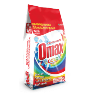 Omax Color Detersivo Lavatrice In Polvere Igienizzante 78 Lavaggi