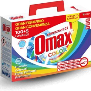 DETERSIVO LAVATRICE IN POLVERE IGIENIZZANTE PER COLORATI 105 LAVAGGI – MAXI FORMATO FAMIGLIA