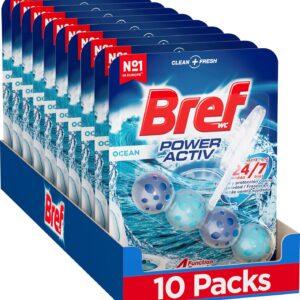 Bref Bref WC Power Activ Oceano, Detergente WC, Pulizia E Freschezza Per Il Tuo WC, Formato Scorta Da 10 Confezioni